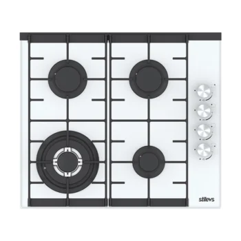 STILEVS ST-AO-6041GR Beyaz Kristal Cam Ocak