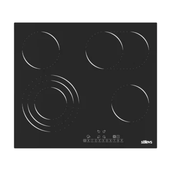 STILEVS ST-AO-6043ETR Ankastre Vitro Seramik Siyah Ocak 4'lü