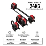 KingSmith Mekanik Ayarlı 24KG Dambıl (1)_kıbrıs